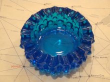 他の写真1: 1960's FENTON フェントン ホブネイル アシュトレイ ブルー ヴィンテージ アンティーク 灰皿 (vintage ashtray)