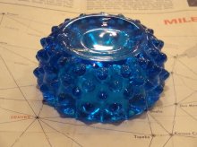 他の写真2: 1960's FENTON フェントン ホブネイル アシュトレイ ブルー ヴィンテージ アンティーク 灰皿 (vintage ashtray)