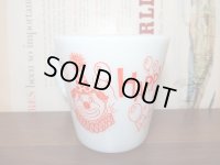 オールドパイレックス ピエロ HAPPY BIRTHDAY ハッピーバースデー 赤マグカップ OLD PYREX