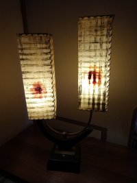 アンティーク 2シェード 1950's テーブルランプ ビンテージ USA