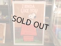 スヌーピー ビンテージポスター 額入り SNOOPY vintage poster
