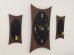 画像1: verichron製 ビンテージ ウォールクロック＆キャンドルホルダー ウォールデコSET 壁掛け時計 モダン ミッドセンチュリー 1950's 1960's  (1)