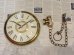 画像8: 1950's UNITED社製 ユナイテッド ポケットウォッチ型 懐中時計型 ビンテージ ウォールクロック ミッドセンチュリー 壁掛け時計 vintage アンティーク