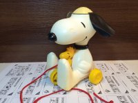 スヌーピー ウッドストック 1980's HASBRO製 PULL TOY ドールvintage SNOOPY PEANUTS