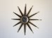 画像1: サイズ大!! ビンテージ 1950's WELBY製 USA サンバーストクロック ウォールクロック 壁掛け時計 サンバースト モダン ミッドセンチュリー アンティーク (1)