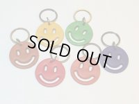 [新品雑貨]  スマイル SMILE レザーキーホルダー