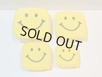 [新品雑貨]　スマイル SMILE スクエア フードコンテナ 4Pセット タッパー
