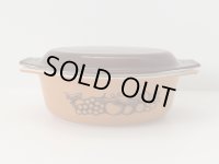 オールドパイレックス オールドオーチャード オーバルキャセロール 蓋つき OLD PYREX