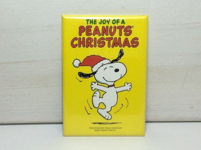 画像1: スヌーピー SNOOPY ビンテージ 缶バッジ クリスマス christmas X'mas 缶バッチ USA vintage