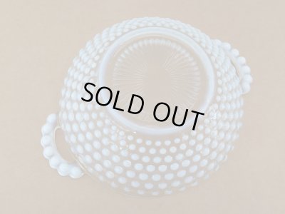 画像6: ファイヤーキング アンカーホッキング  ムーンストーン ホブネイル キャンディジャー＆カバー Fire-king 1940's