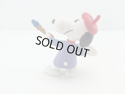 画像2: USA Determined社製 スヌーピー ヴィンテージ PVC フィギュア 画家 絵描き PEANUTS SNOOPY