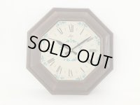 1960's 1970's LUX製 ビンテージ ウォールクロック ローズ 薔薇 アンティーク 壁掛け時計 