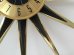 画像12: サイズ大!! ビンテージ 1950's 1960's ELGIN製 USA サンバーストクロック ウォールクロック 壁掛け時計 サンバースト モダン ミッドセンチュリー アンティーク 