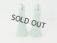 ジェダイ S&P ソルト&ペッパーセット フラワーデザイン jadeite