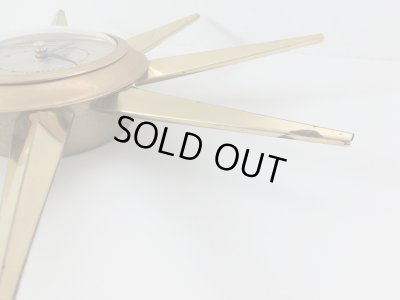 画像7: ヴィンテージ 1950's 1960's UNITED社製 サンバーストクロック ミッドセンチュリー 壁掛け時計 アンティーク