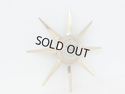 画像4: ヴィンテージ 1950's 1960's UNITED社製 サンバーストクロック ミッドセンチュリー 壁掛け時計 アンティーク