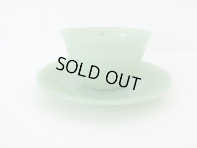 画像3: ファイヤーキング ジェダイ ジェーンレイ カップ&ソーサー 初期型 ソーサー模様あり Fire-King JANE-RAY C&S