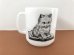 画像3: レア グラスベイク CAT キャット 猫 ネコ ねこ マグ ヴィンテージ Glasbake