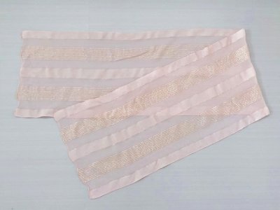 画像1: 薄ピンク スカーフ 長方形 USA vintage ヴィンテージ
