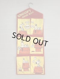 スヌーピー ヴィンテージ SHOE BAG 1970's 1980's 壁掛け飾り SNOOPY PEANUTS