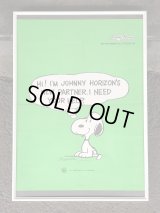 1970's ヴィンテージ スヌーピー ポスター Johnny horizon SNOOPY poster PEANUTS USA