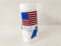 フェデラル ミルクガラス タンブラー アメリカ USA 自由の女神 星条旗 ヴィンテージ vintage federal ビンテージ