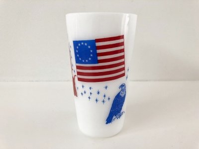 画像2: フェデラル ミルクガラス タンブラー アメリカ USA 自由の女神 星条旗 ヴィンテージ vintage federal ビンテージ