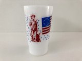 フェデラル ミルクガラス タンブラー アメリカ USA 自由の女神 星条旗 ヴィンテージ vintage federal ビンテージ