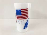 フェデラル ミルクガラス タンブラー アメリカ USA 自由の女神 星条旗 ヴィンテージ vintage federal ビンテージ