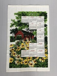 1972年 ビンテージ キッチンリネン カレンダー vintage USA ヴィンテージ