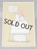 1970's スヌーピー ウッドストック Springbok Editions ヴィンテージ ポスター ドッグハウス USA SNOOPY poster PEANUTS
