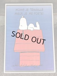 1970's スヌーピー Hallmark ヴィンテージ ポスター ドッグハウス USA SNOOPY poster PEANUTS