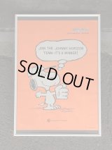 1970's ヴィンテージ スヌーピー ポスター Johnny horizon SNOOPY poster PEANUTS USA