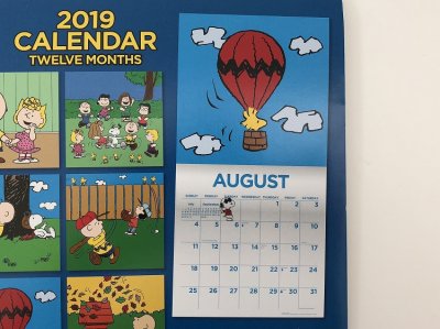 画像5: 2019年 PEANUTS SNOOPY カレンダー USA アメリカ 並行輸入品 スヌーピー チャーリーブラウン