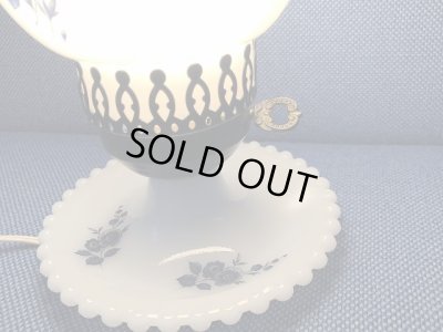 画像3: ヴィンテージ ミルクガラス ランプ ライト フラワー お花 USA ビンテージ