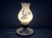 画像2: ヴィンテージ ミルクガラス ランプ ライト フラワー お花 USA ビンテージ (2)