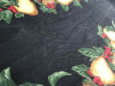 画像3: クリスマス柄 スカーフ 長方形 USA vintage ヴィンテージ
