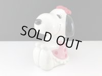 1980s Determined スヌーピー ベル BELLE 貯金箱 BANK PEANUTS ヴィンテージ USA