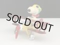 AVIVA フライングエース スヌーピー 1970s DIECAST METAL TOY 飛行機 ヴィンテージ vintage SNOOPY PEANUTS USA