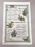 2007年 キッチン ティータオル カレンダー vintage USA ヨーロッパ オールド ヴィンテージ