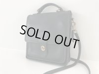 オールドコーチ OLD COACH 2WAY レザーバッグ 黒 ブラック ショルダーバッグ ハンドバッグ ヴィンテージ USA 