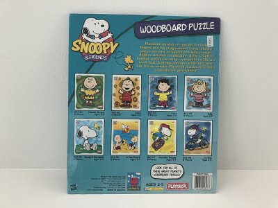 画像4: デッドストック 未開封 PEANUTS 50周年 ルーシー ウッドボード パズル PLAYSKOOL HASBRO ヴィンテージ スヌーピー vintage USA SNOOPY