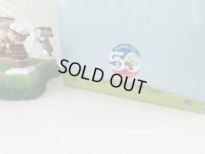 画像9: PEANUTS 50周年 WESTLAND 箱付き スヌーピー スノーグローブ Meeting on the Mound スノードーム オールド ヴィンテージ vintage USA SNOOPY