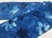 画像2: スカーフ 長方形 フラワー お花 ブルー USA vintage ヴィンテージ (2)