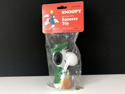 画像1: 未開封 デッドストック ヴィンテージ スヌーピー 郵便局員 スクイーズ トイ SNOOPY PEANUTS USA