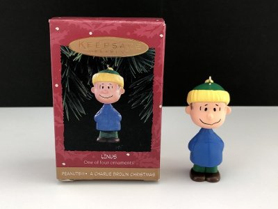 画像1: ライナス LINUS HALLMARK オーナメント 箱入り KEEPSAKE スヌーピー PEANUTS SNOOPY ヴィンテージ