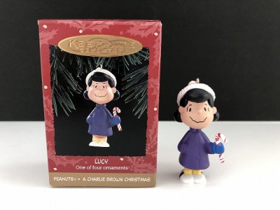 画像1: ルーシー LUCY HALLMARK オーナメント 箱入り KEEPSAKE スヌーピー PEANUTS SNOOPY ヴィンテージ