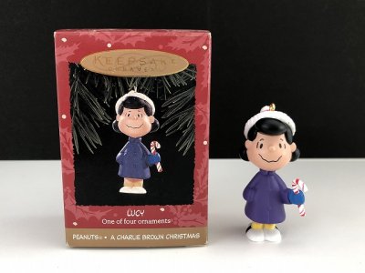 画像1: ルーシー LUCY HALLMARK オーナメント 箱入り KEEPSAKE スヌーピー PEANUTS SNOOPY ヴィンテージ