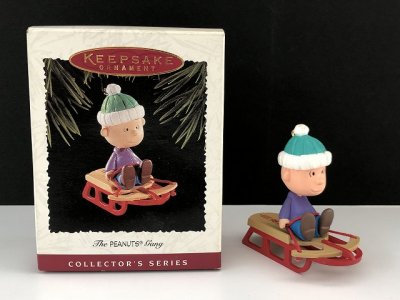 画像1: ライナス LINUS HALLMARK オーナメント 箱入り KEEPSAKE スヌーピー PEANUTS SNOOPY ヴィンテージ