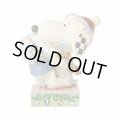 廃盤品 USA JIM SHORE ジムショア スヌーピー サンタ クリスマス スノードーム 置物 フィギュア USA
